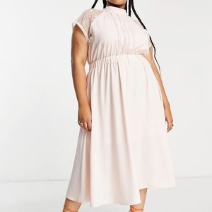 ASOS Pink Midi Dress